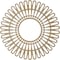 Ekena Millwork Cornelius Wood Fretwork Pierced Ceiling Medallion, Hickory, 30"OD x 11 1/8"ID x 3/8"T CMWP30X0375CRHI - alternate 2